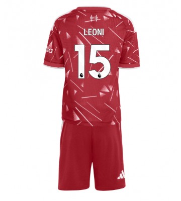 Liverpool Giovanni Leoni #15 Hjemmebanetrøje Børn 2026-27 Kortærmet (+ Korte bukser)